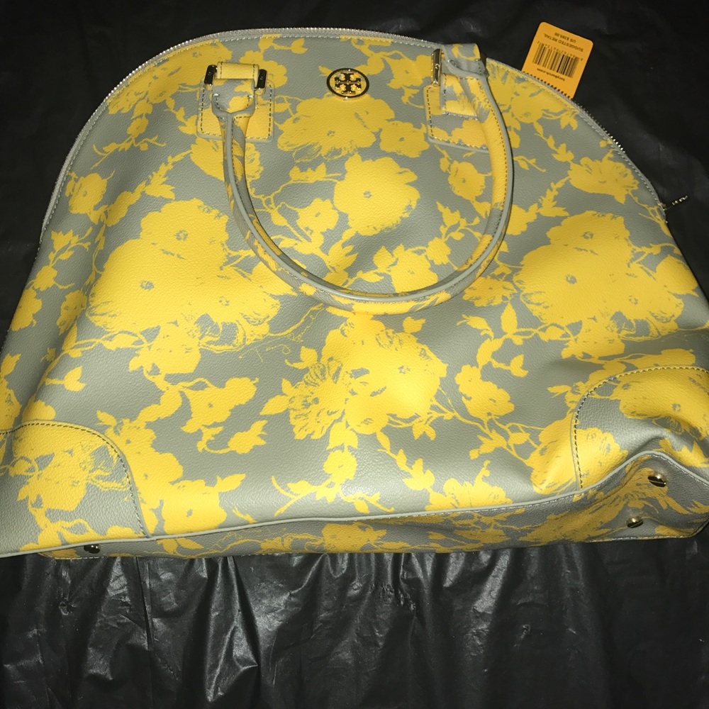 Yellow Tory Burch Dome Purse